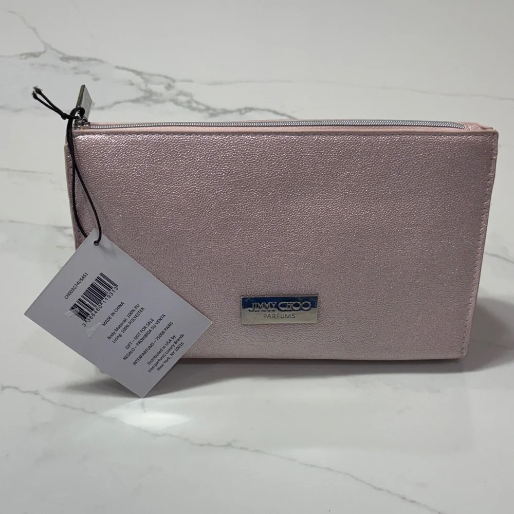 Jimmy Choo Shimmering Pink Cosmetic Case